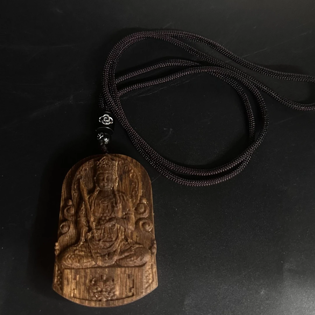 Y39沉香【越南芽庄黄奇楠沉水（牌）文殊菩萨】收藏级-NJ5880080494-3