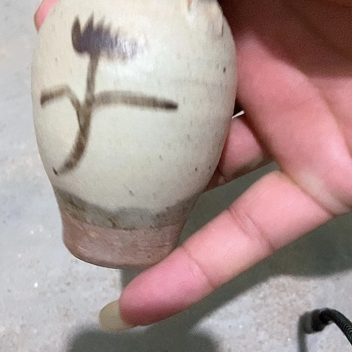 糊***藏琉璃手工艺品宋代小瓶子完完整的