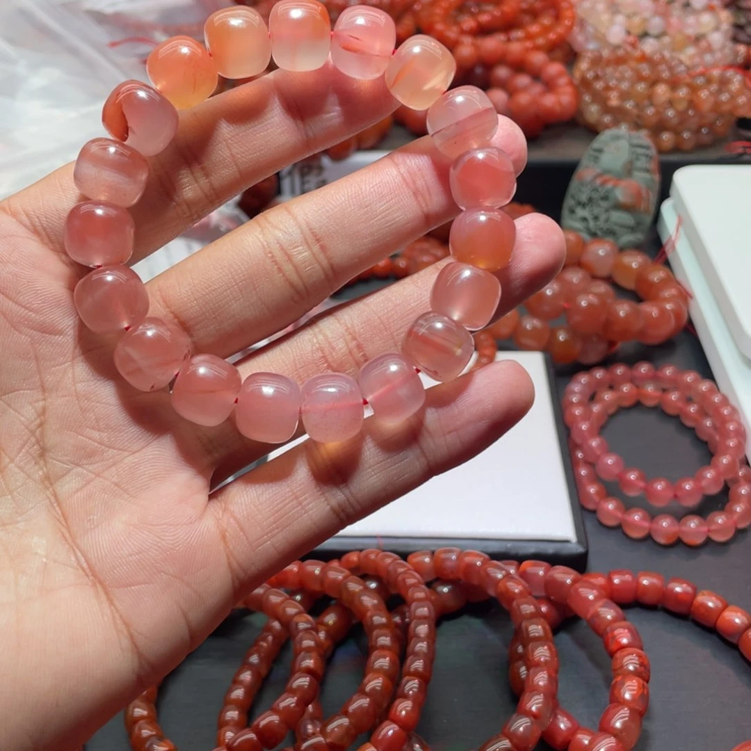 南红玛瑙手链未镶嵌花****)