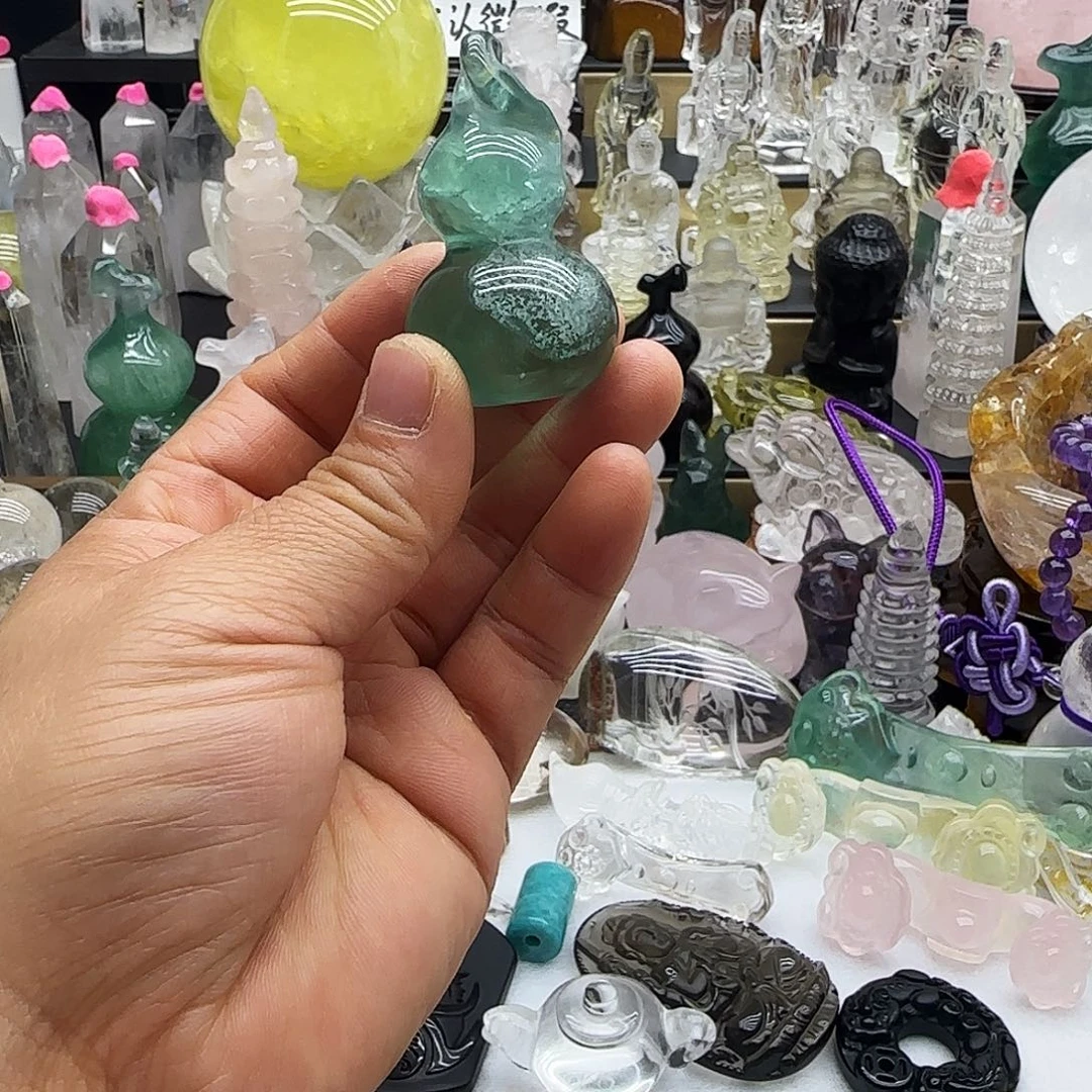 水晶未镶嵌车挂摆件