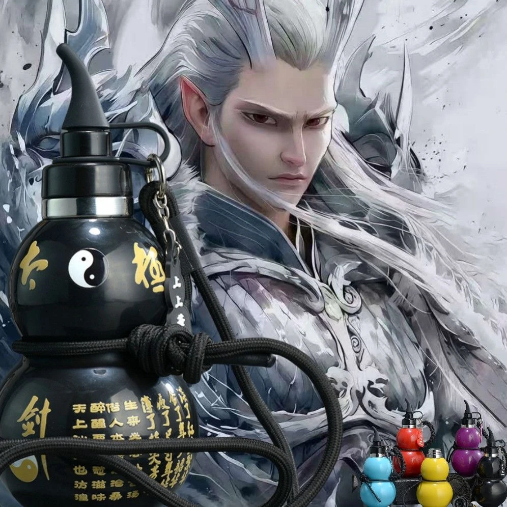 葫芦水杯大葫芦保温杯大容量户外便携中式运动水壶保温杯礼品批发