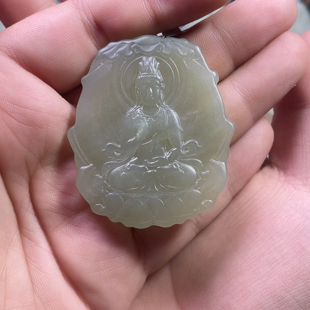 和田玉（糖玉）未镶嵌吊坠(不含链)