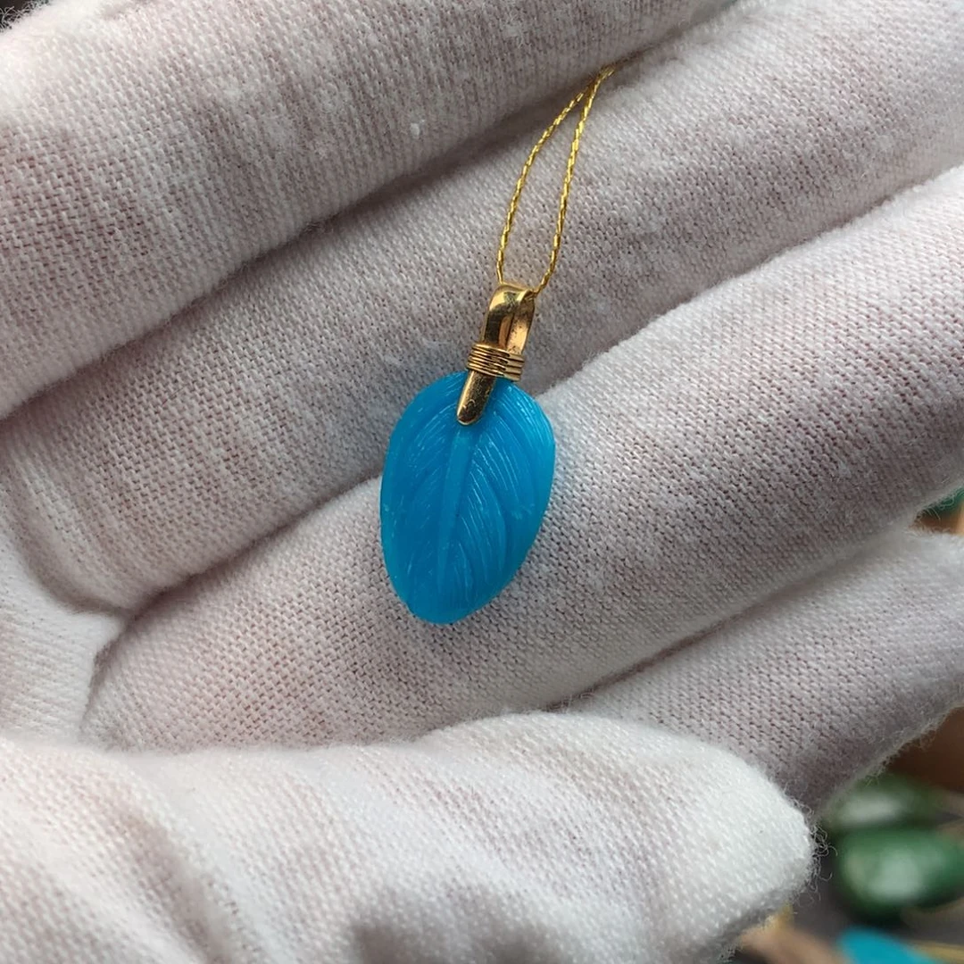 绿松石18K金镶嵌绿松石