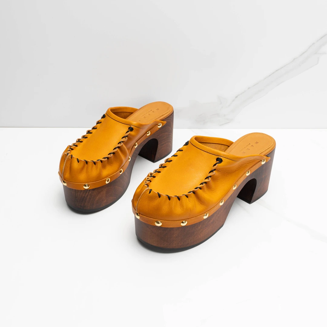 全新未使用/Marni女士厚底穆勒拖MRGS00079