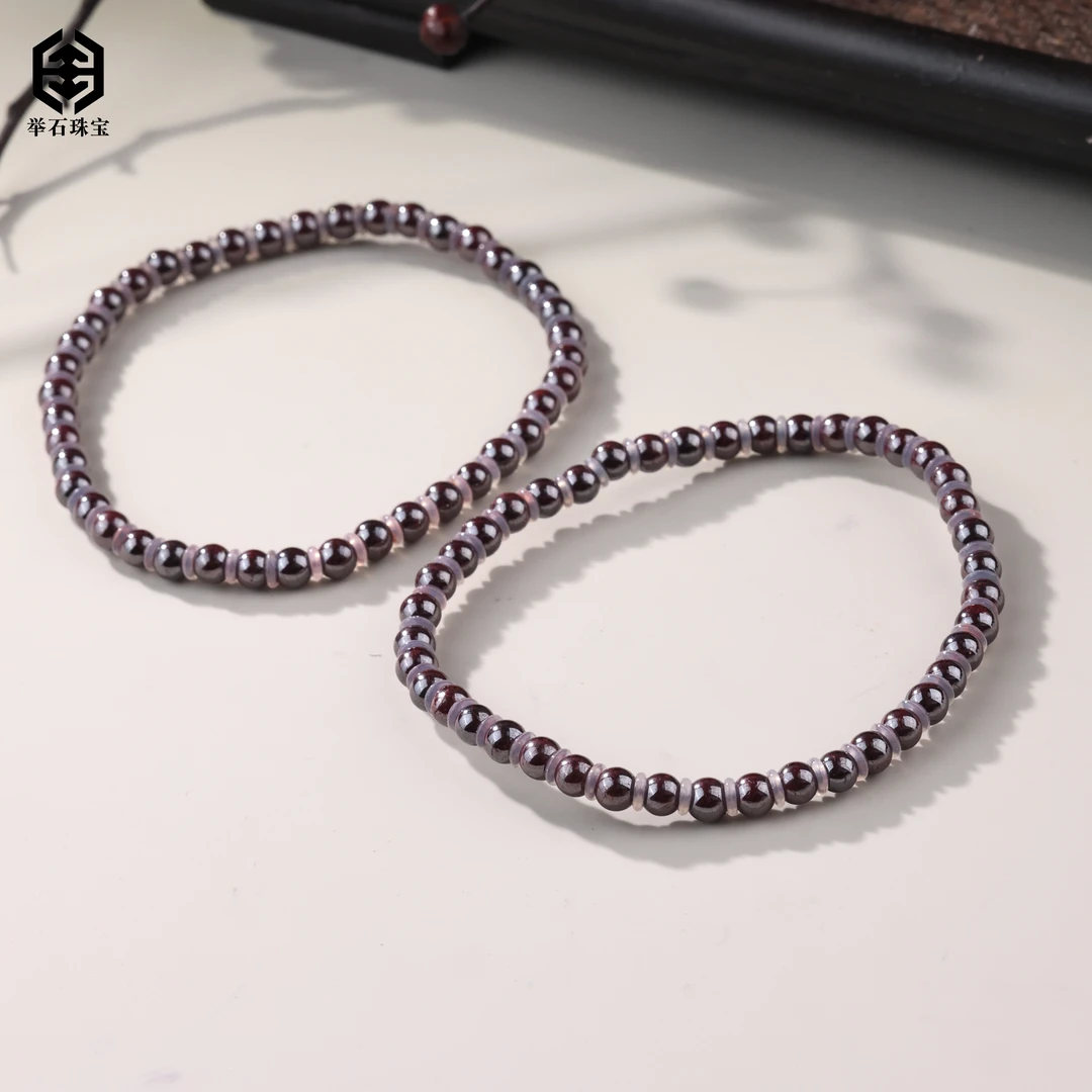 天然辰砂【举石珠宝】T1021-9018-59朱砂手串（一件/多样性发）J