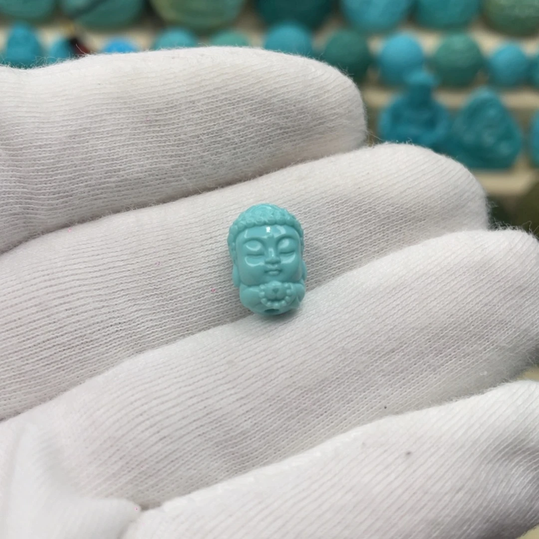 绿松石未镶嵌颈饰卡8.7-12.5-7.6