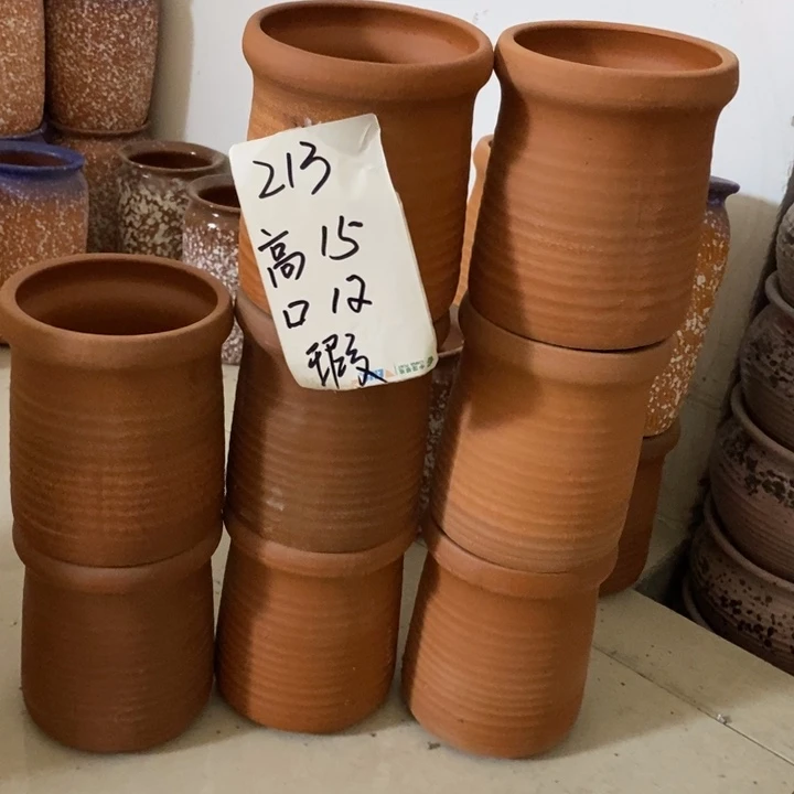 粗陶红陶绿植花盆213