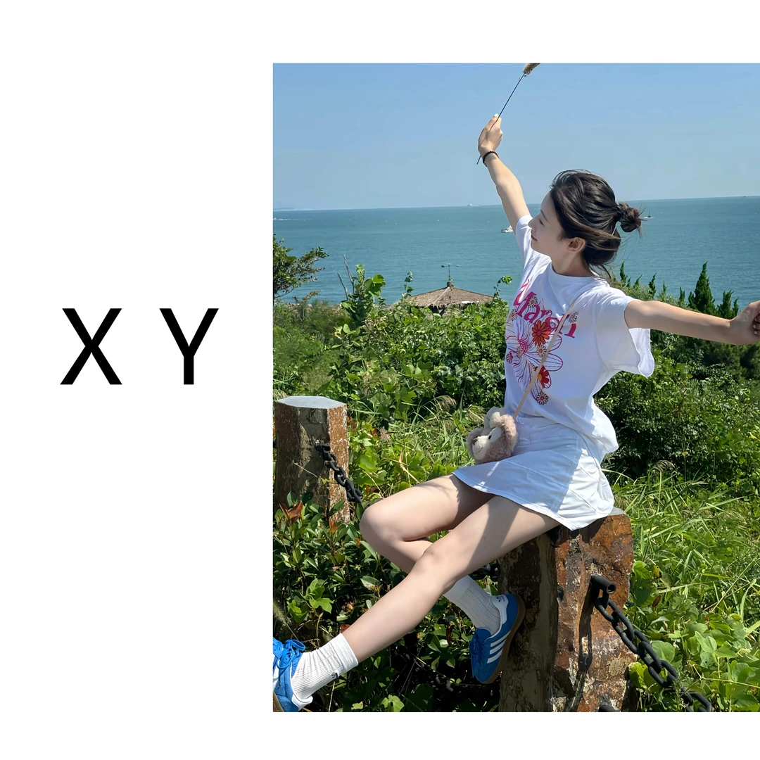 清仓！把花花穿上身 韩系夏季新款宽松小雏菊短袖t恤