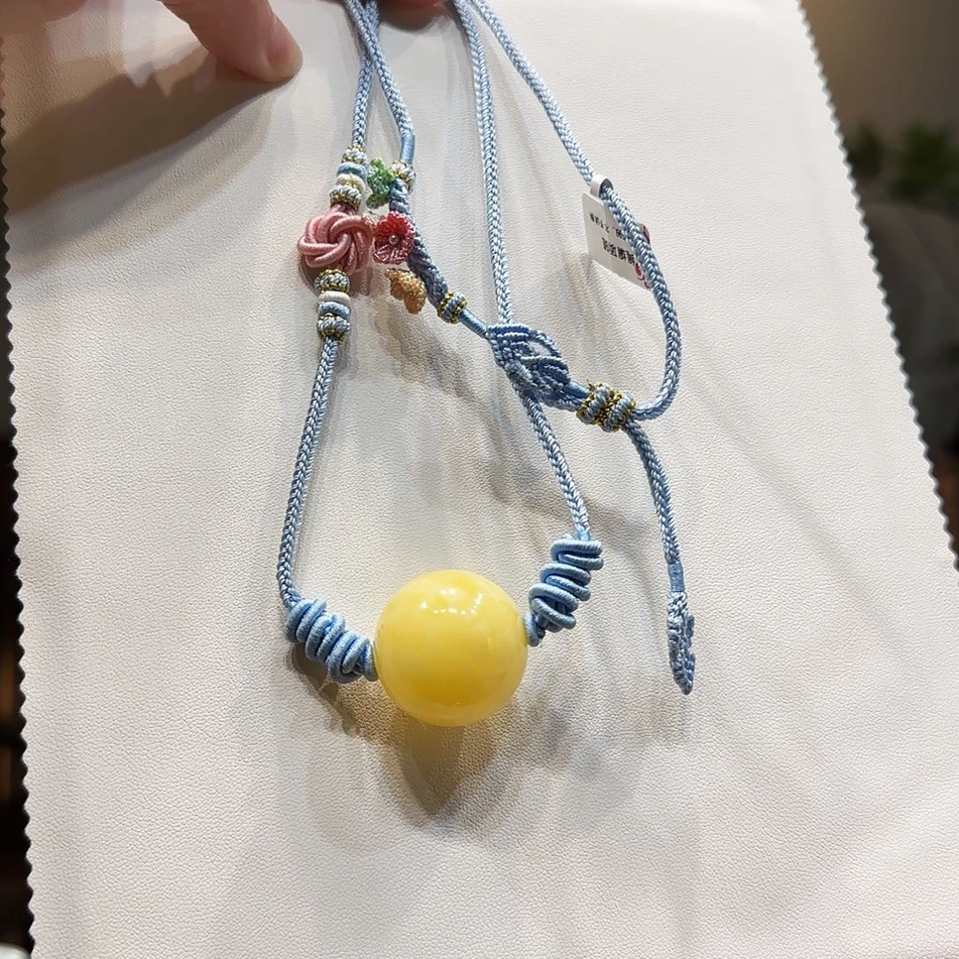 蜜蜡未镶嵌项链26mm蜜蜡项链