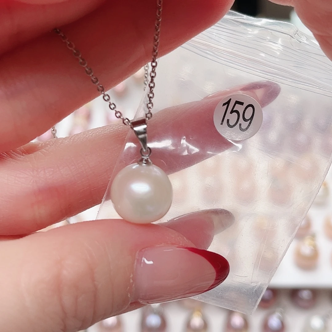 合金吊坠(不含链)淡水珍珠