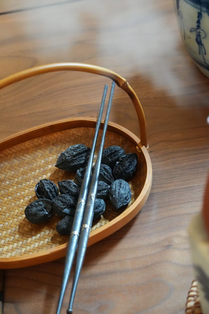 围炉煮茶野生核桃炭