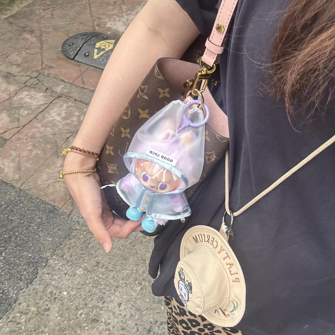 【仅衣服】拉布布娃衣labubu公仔衣服透明雨衣一二三代玩偶替换服装