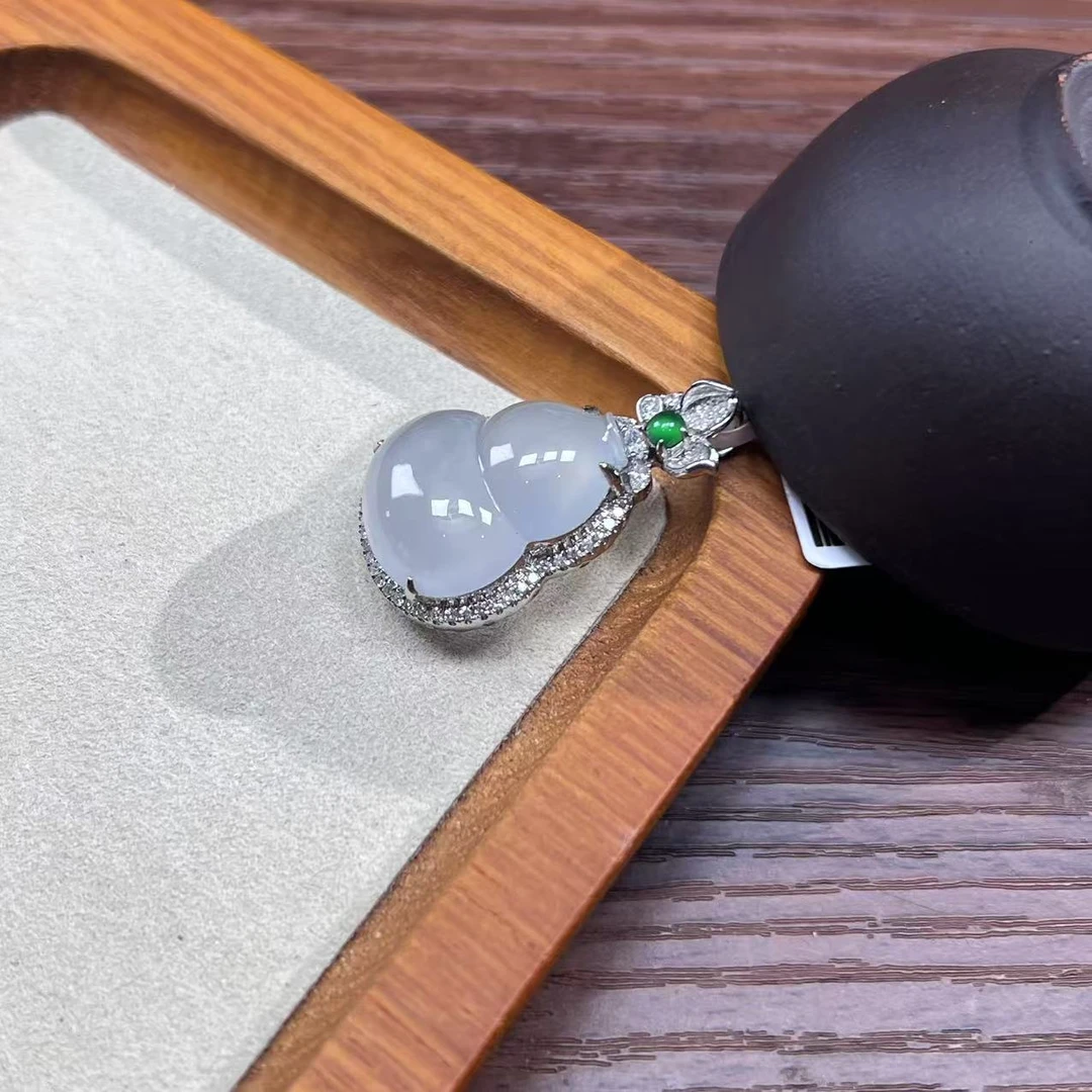 【睿泽鉴宝】18K翡翠颈饰    LC0620-404