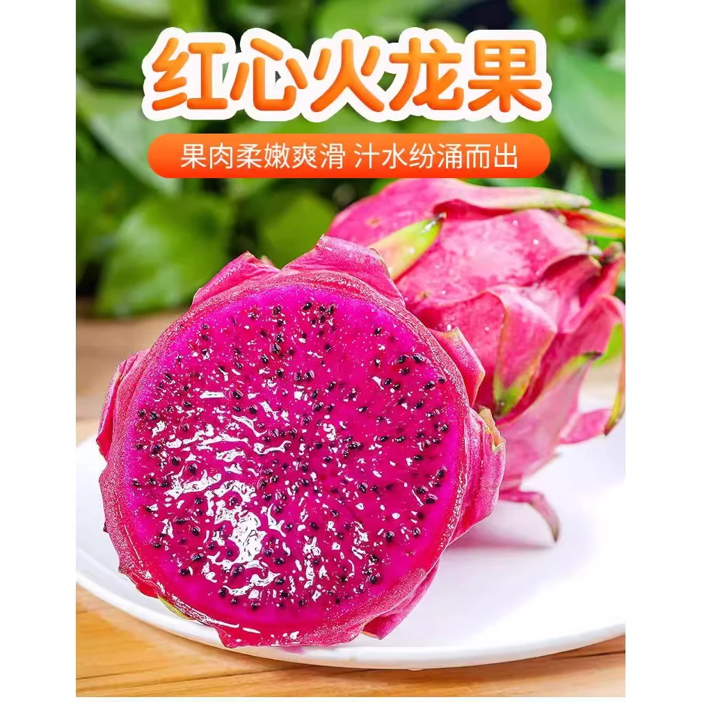【京东顺丰包邮】红心火龙果新鲜蜜孕妇宝红肉当季水果红龙果大果