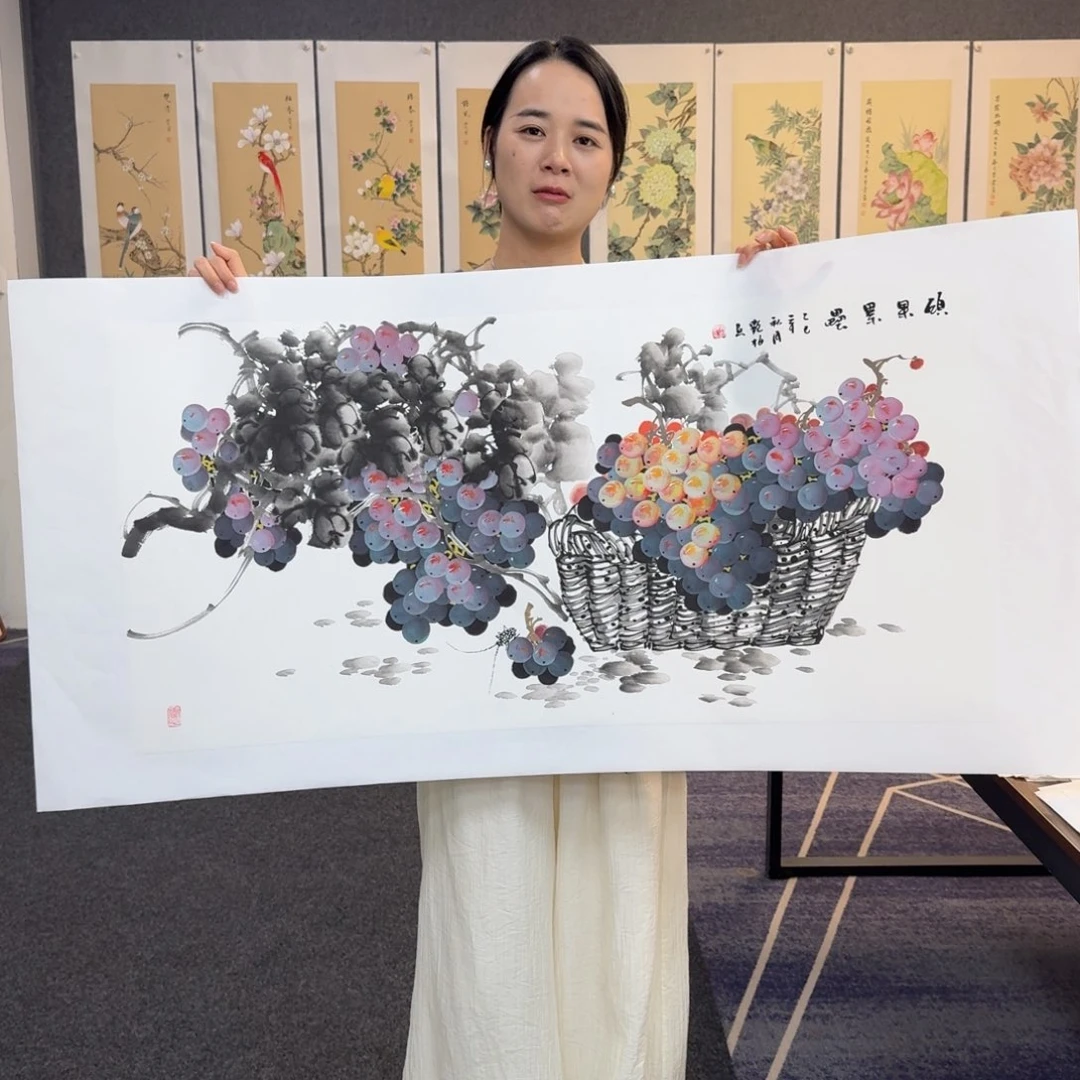 国画国画作品山水花鸟纯手绘