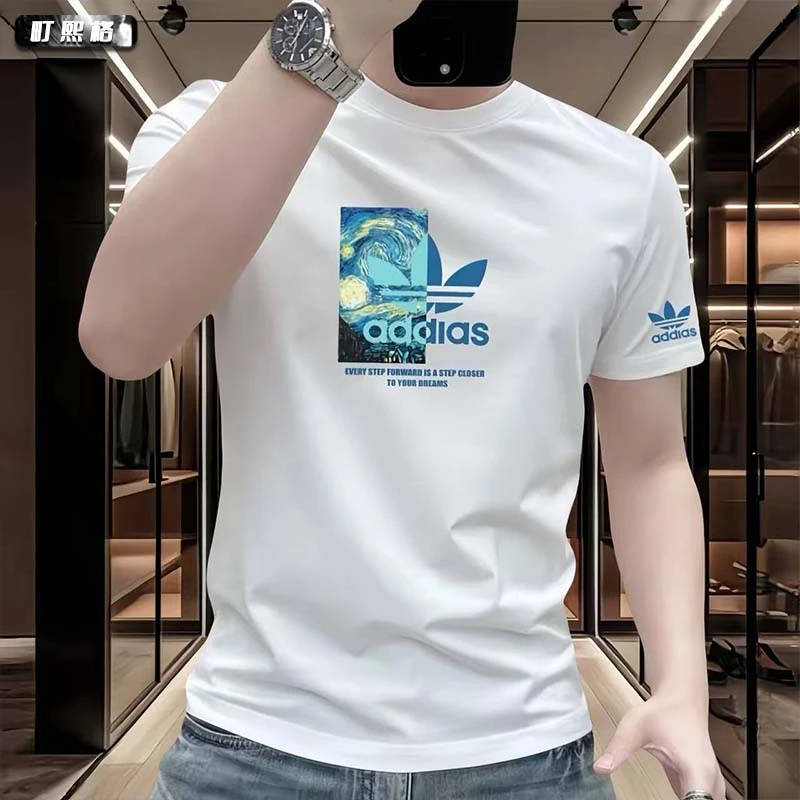 町熙格国潮个性原创设计感创意图案男士纯棉透气短袖宽松圆领上衣