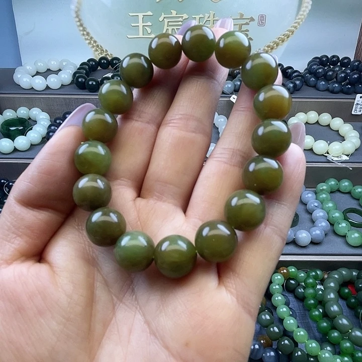 和田玉未镶嵌手链