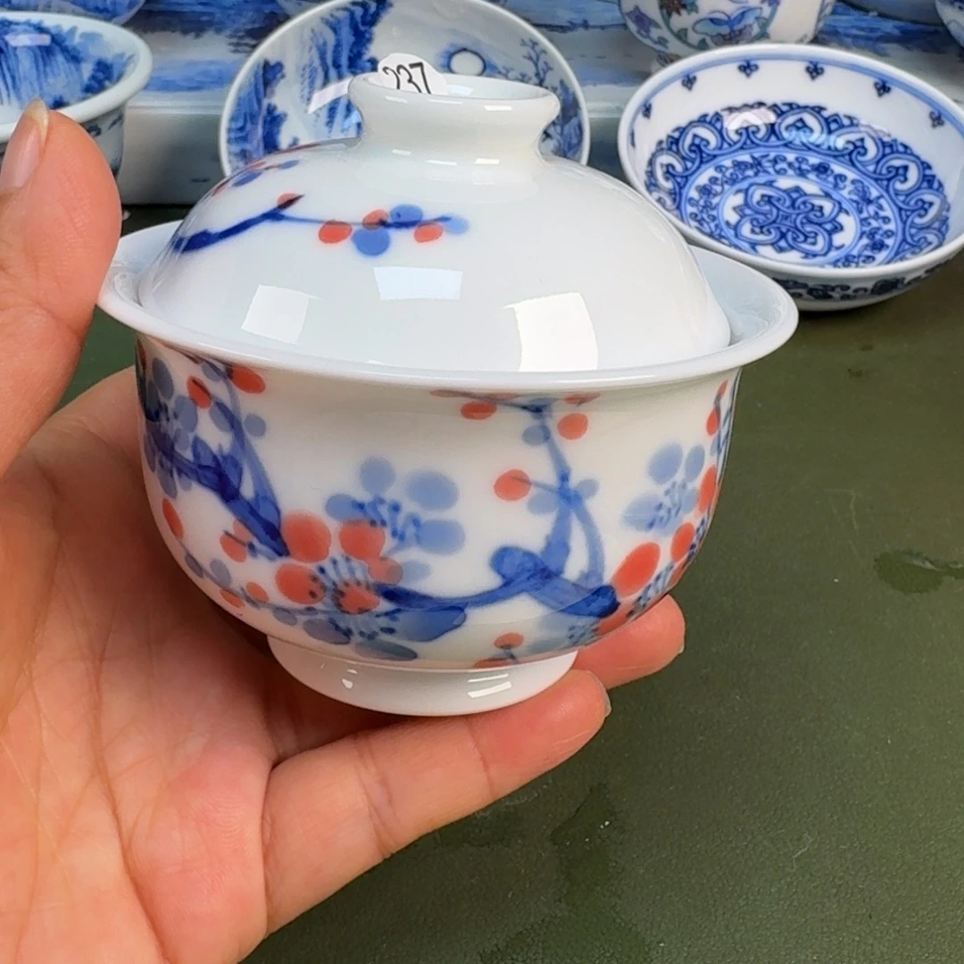 陶景德镇纯手绘茶具圆圆237