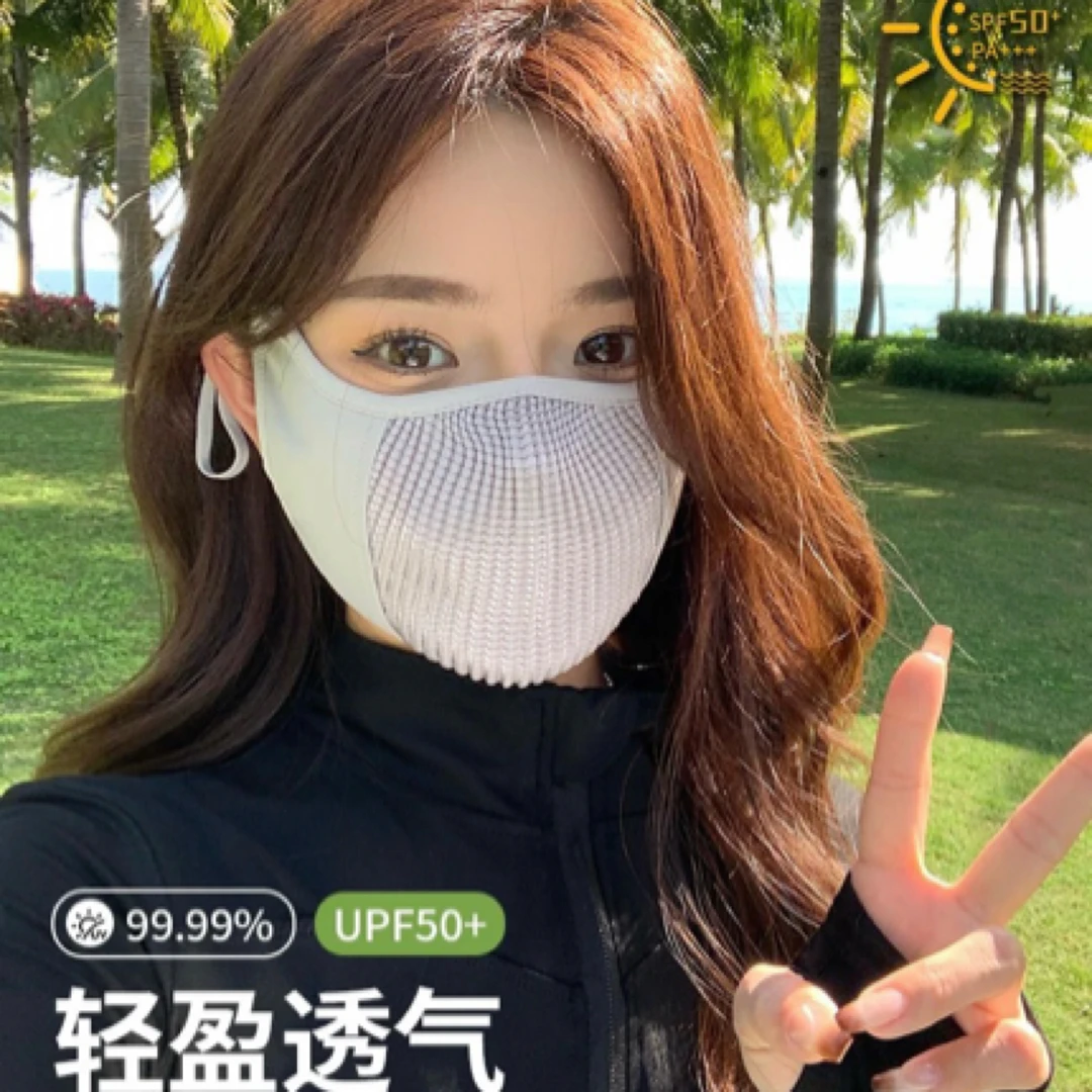 运动骑行防晒口罩女春夏防紫外线男女户外骑行车透气立体冰丝口罩