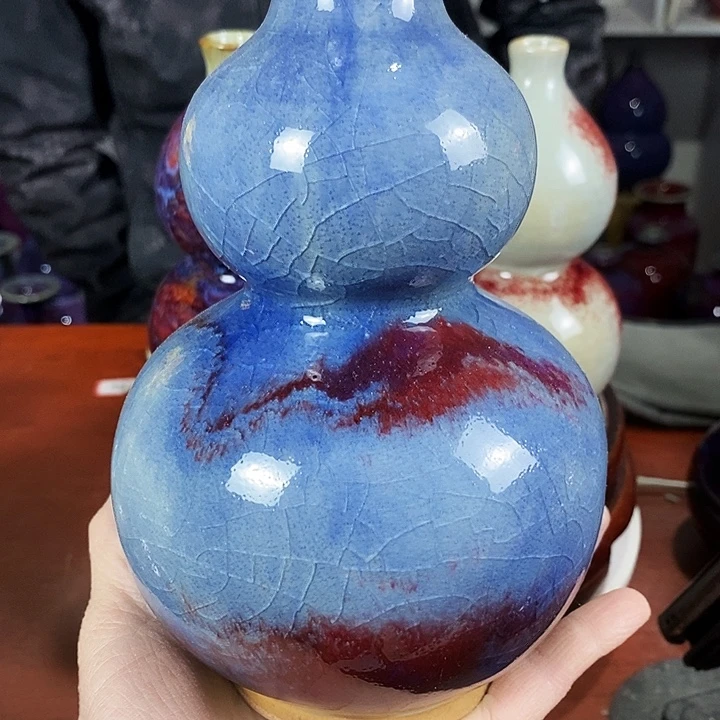 鹰***贾尚峰钧窑作品摆件