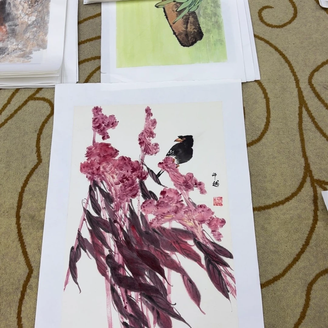 国画天**一邓越李欣主播