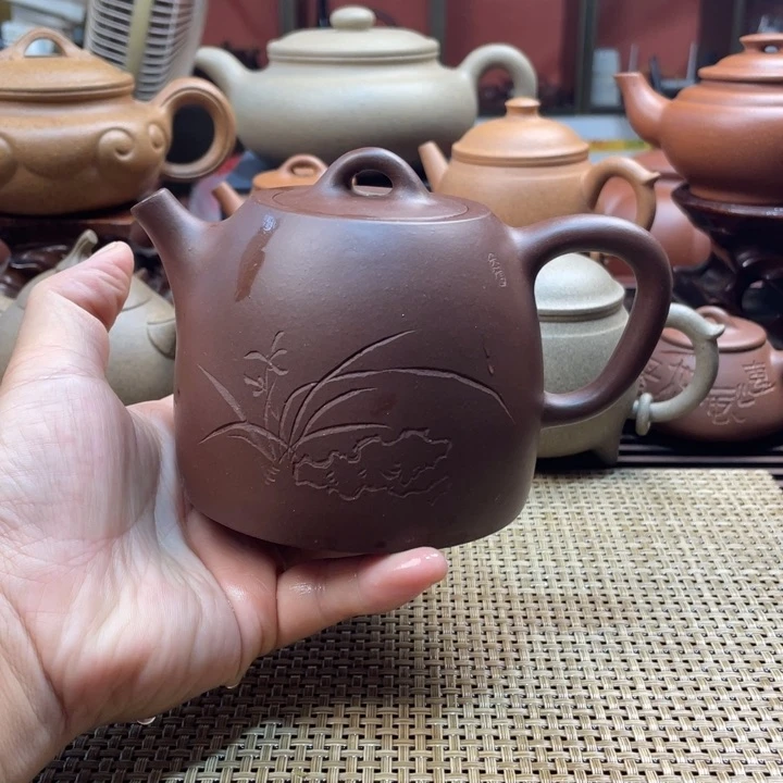 茶壶紫砂汉铎壶半手工