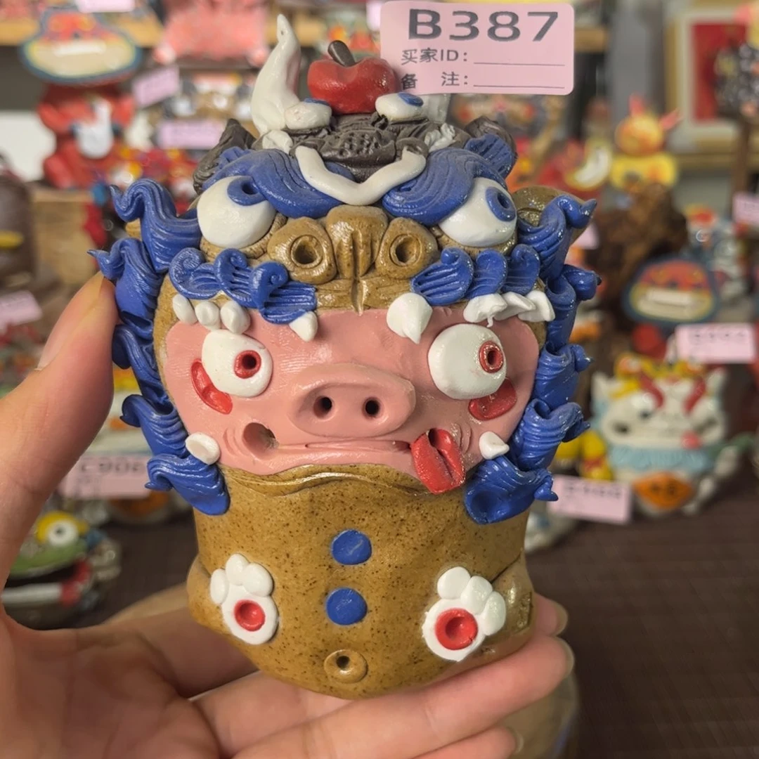 泥塑纯手工茶宠摆件