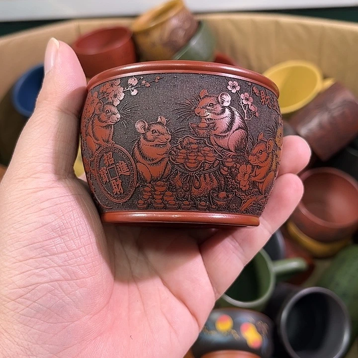 茶杯紫砂全手工紫砂主人杯