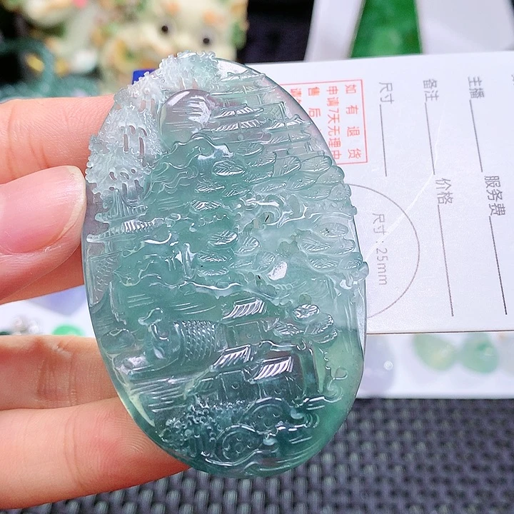 颈饰未镶嵌翡翠翡翠