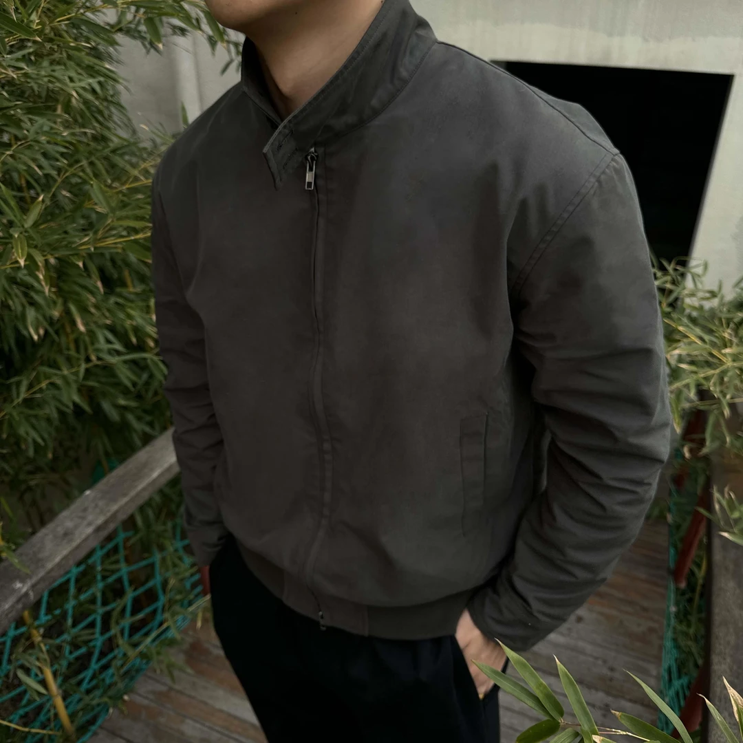 GTAL美式哈林顿夹克复古风纯色立领春夏经典机车防风长袖商务外套