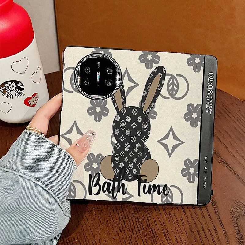 ZB适用于华为MateX3X5X6翻盖皮套折叠屏手机壳高端潮牌真皮手机壳