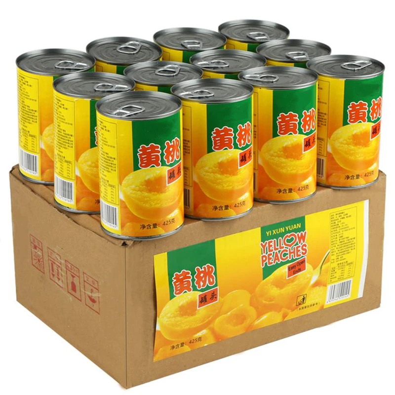 【只卖新疆】黄桃罐头整箱425g原产砀山烘焙新鲜糖水果罐头官方旗舰