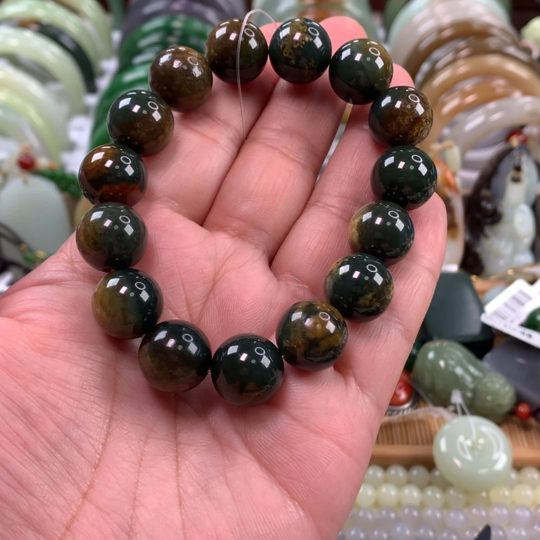 和田玉未镶嵌手链卡14