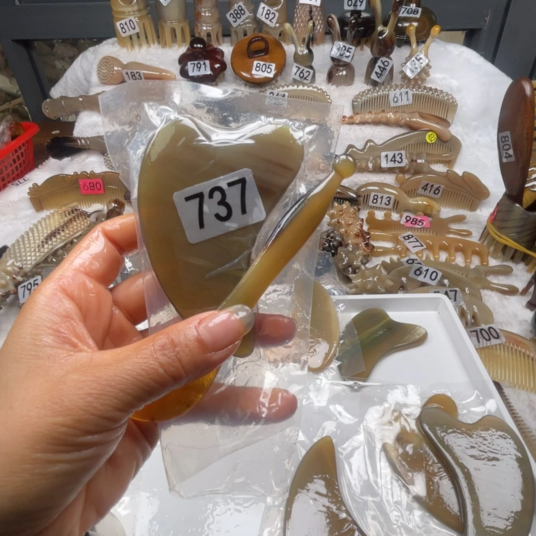 用***7牛角梳牛角福利款