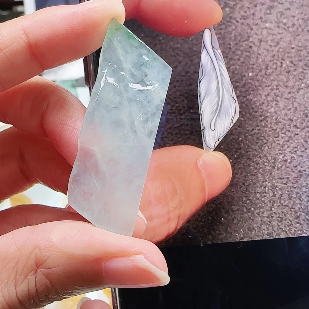 定制翡翠未镶嵌缅甸翡翠挂件