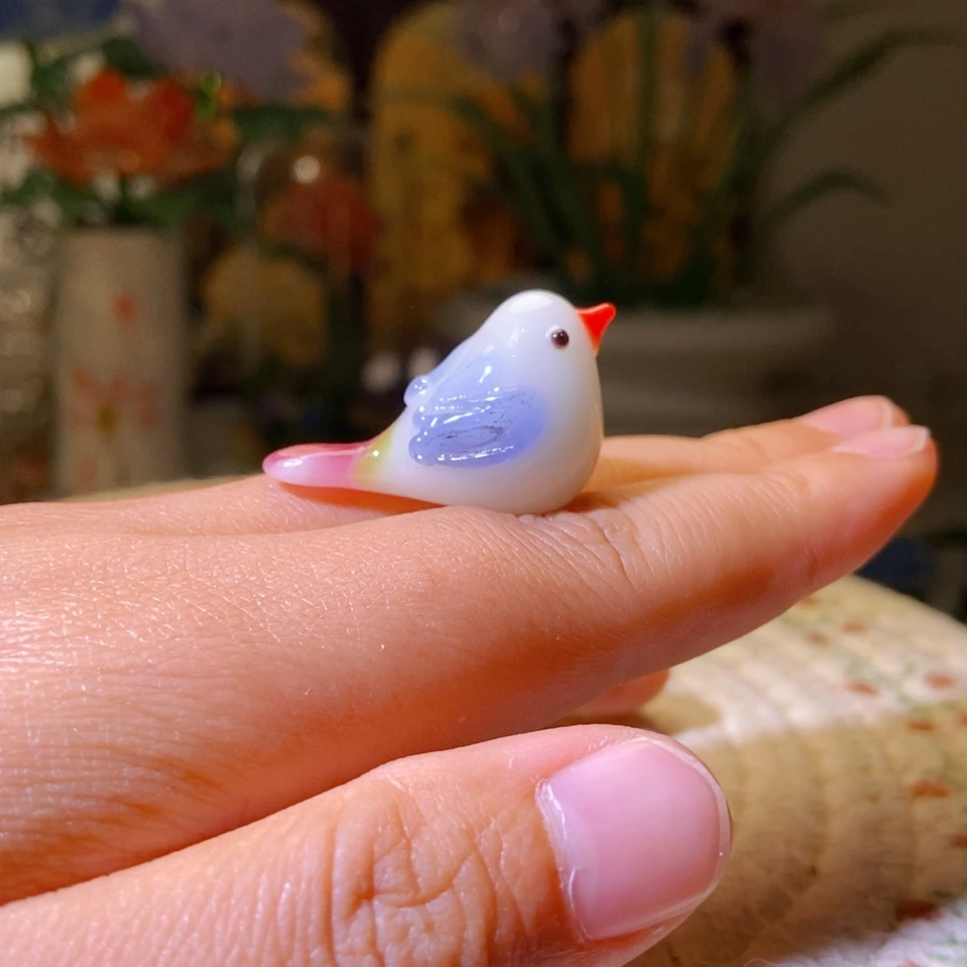 琉璃手工艺品小鸟
