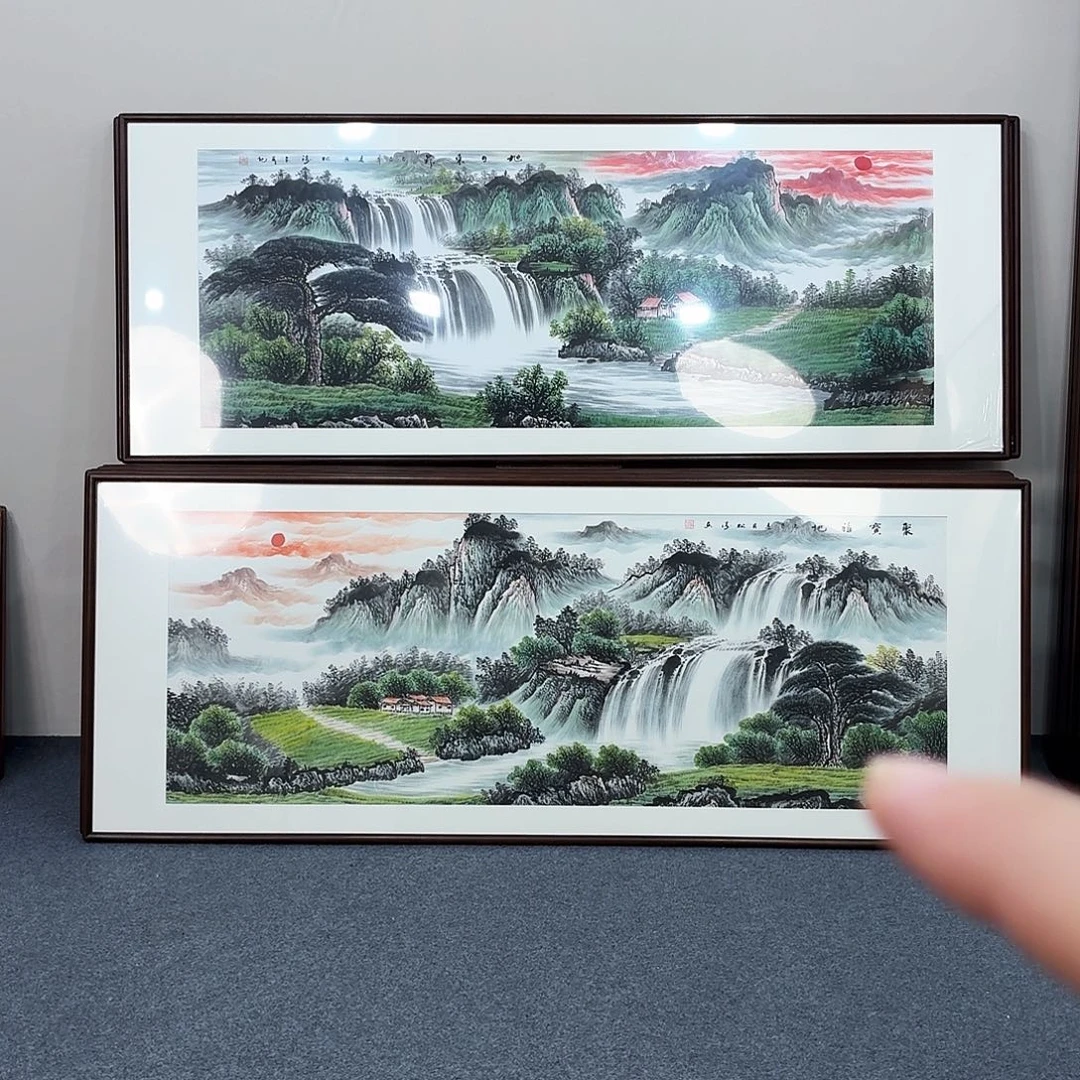 国画手绘作品210×80尺寸