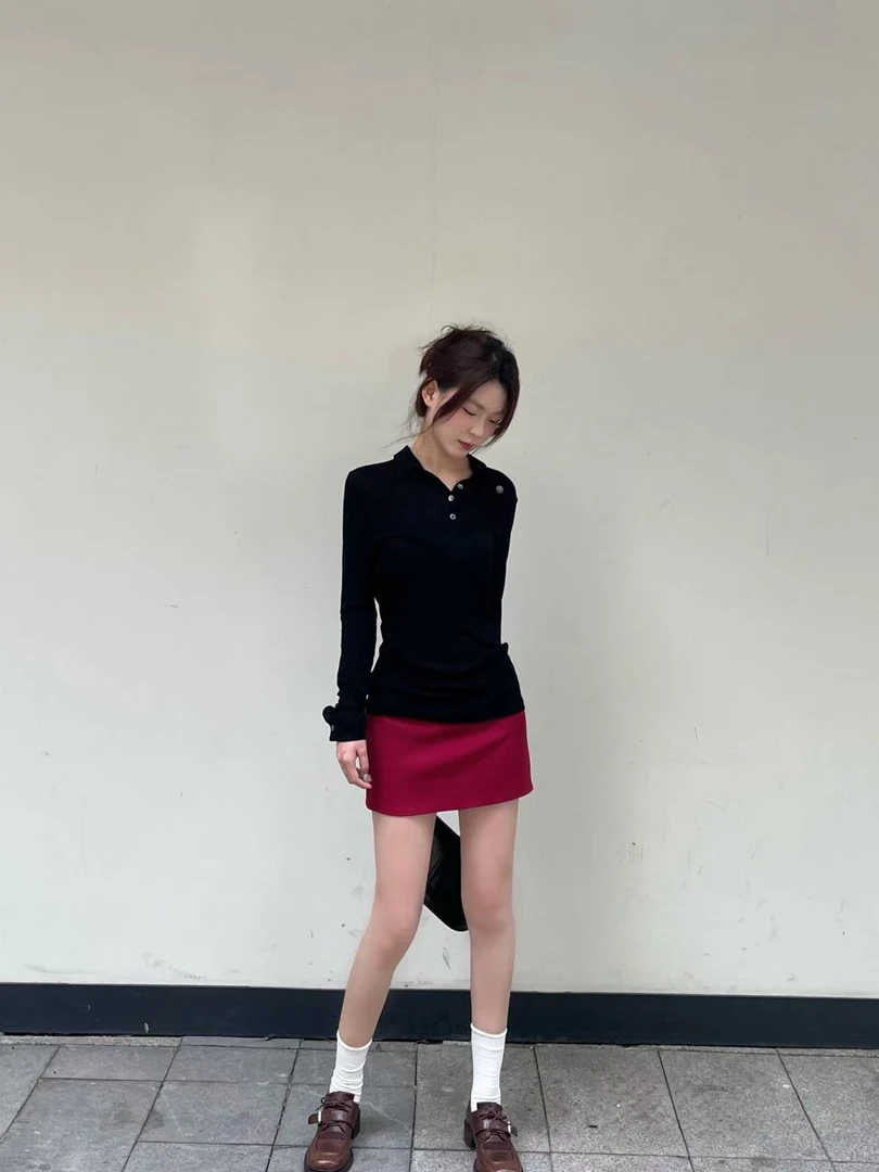 ETHOR 25春夏迷你西装短裙（折扣款no退no换）