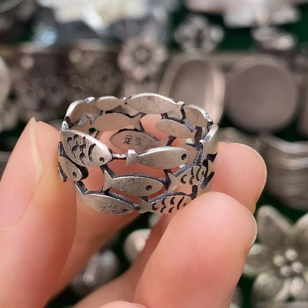 无合金999足银自选戒圈