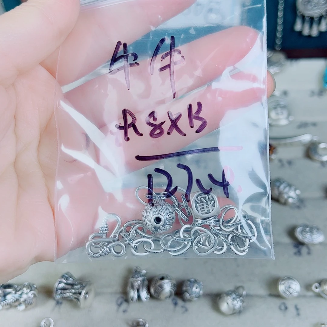 珐琅足银足银配件