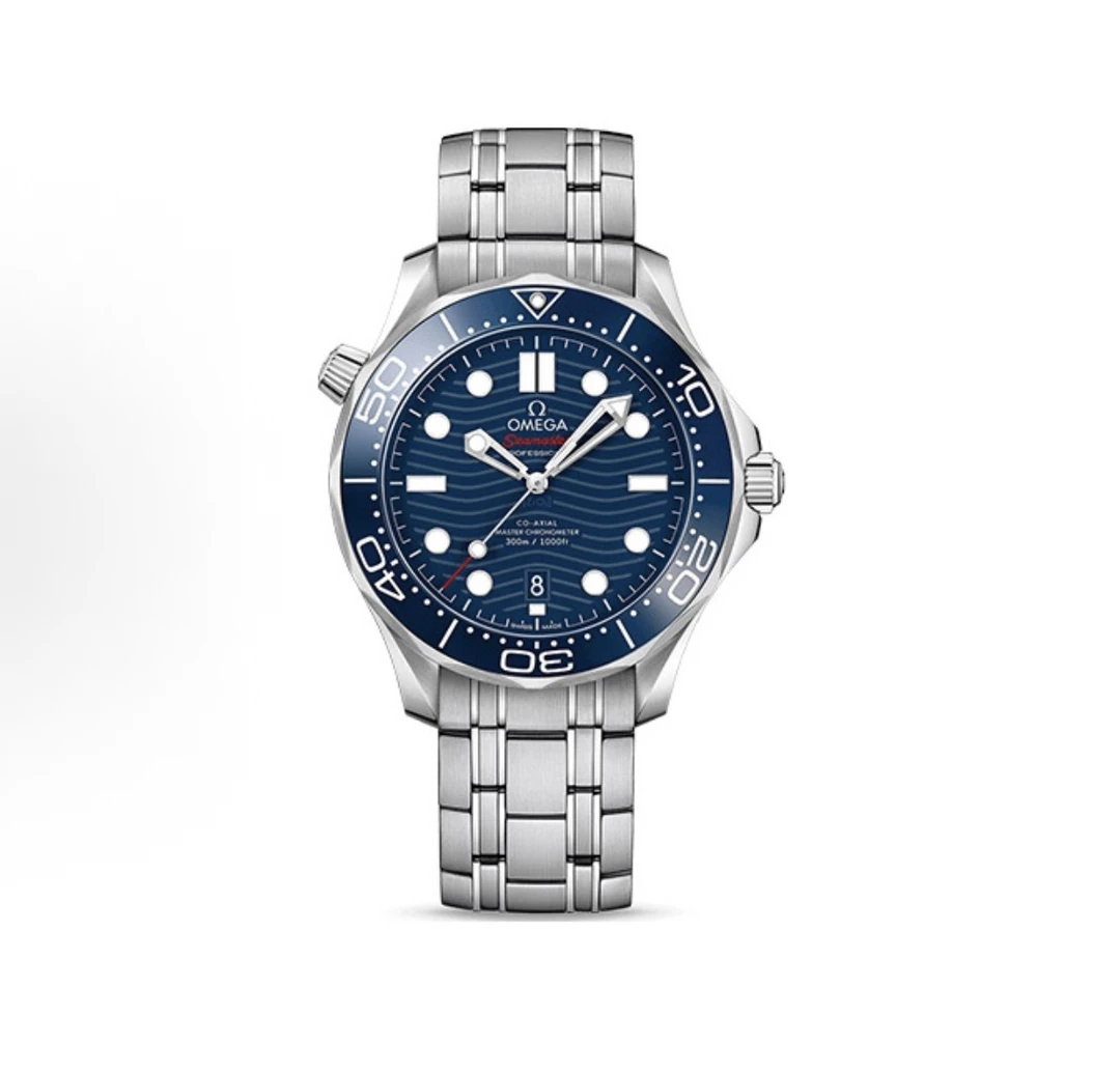 99新 Omega/欧米茄 海马系列300蓝钢带款42MM2022年全套国卡