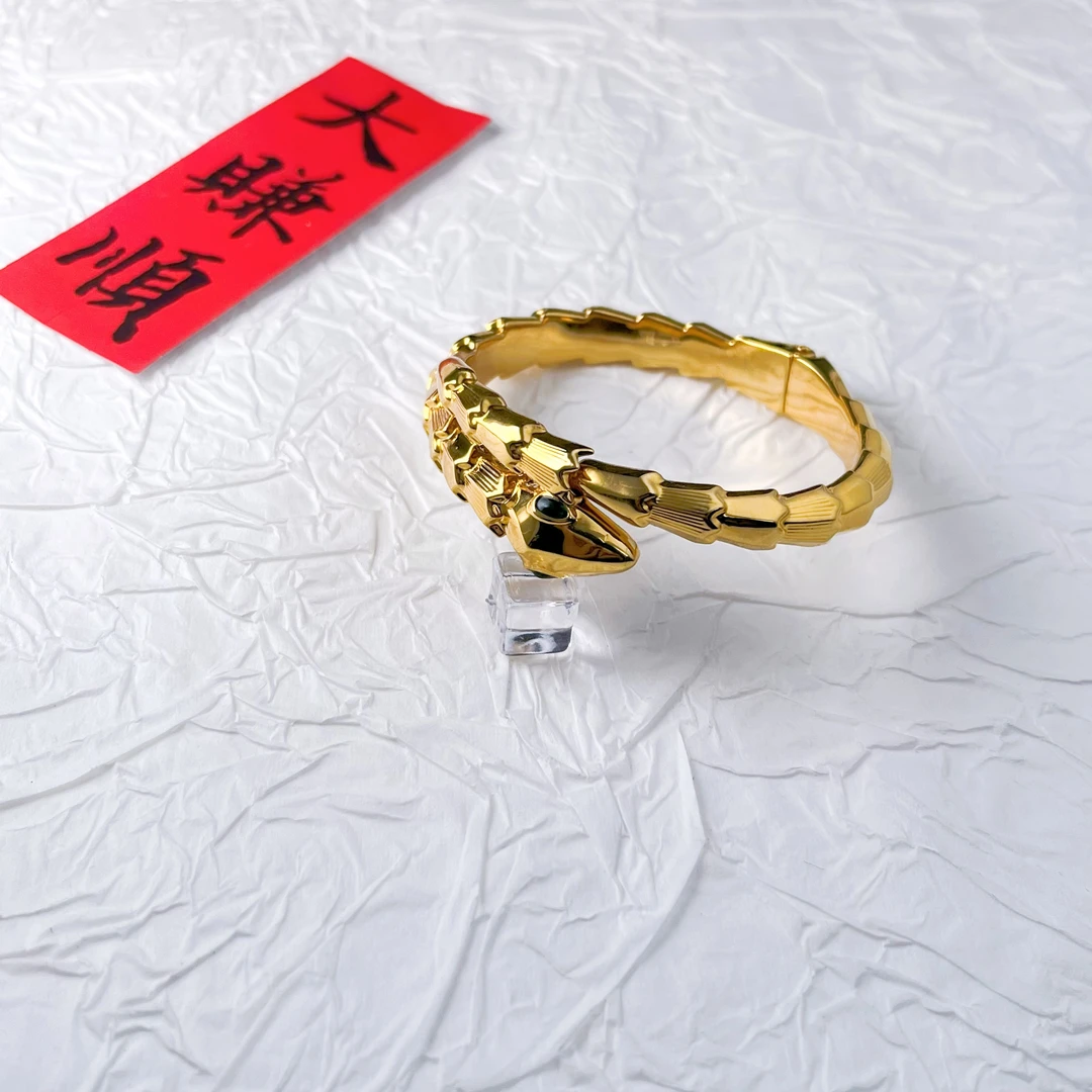 足金999黄金5D无氰工艺蛇手镯