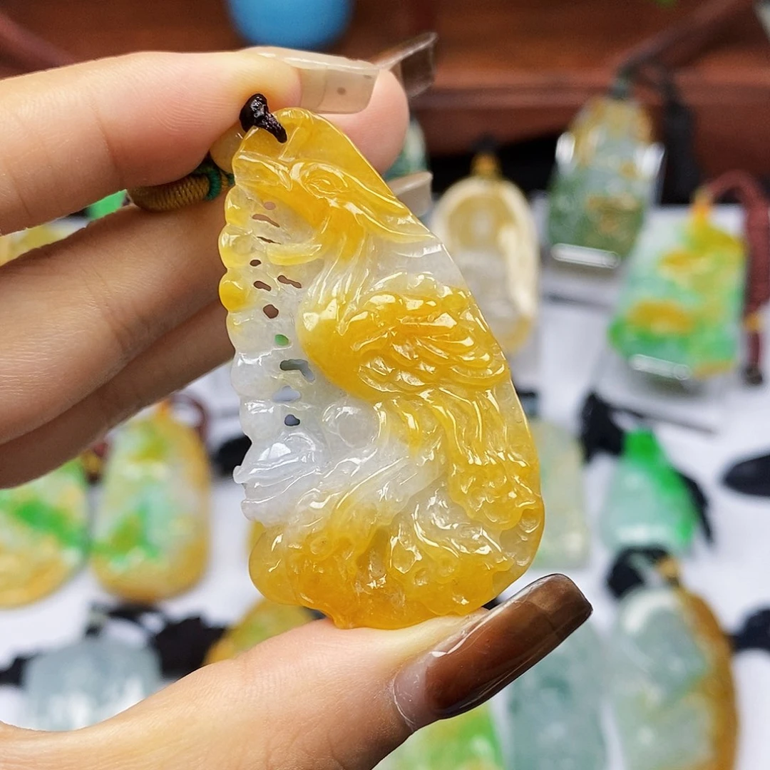 颈饰未镶嵌翡翠天然翡翠A货