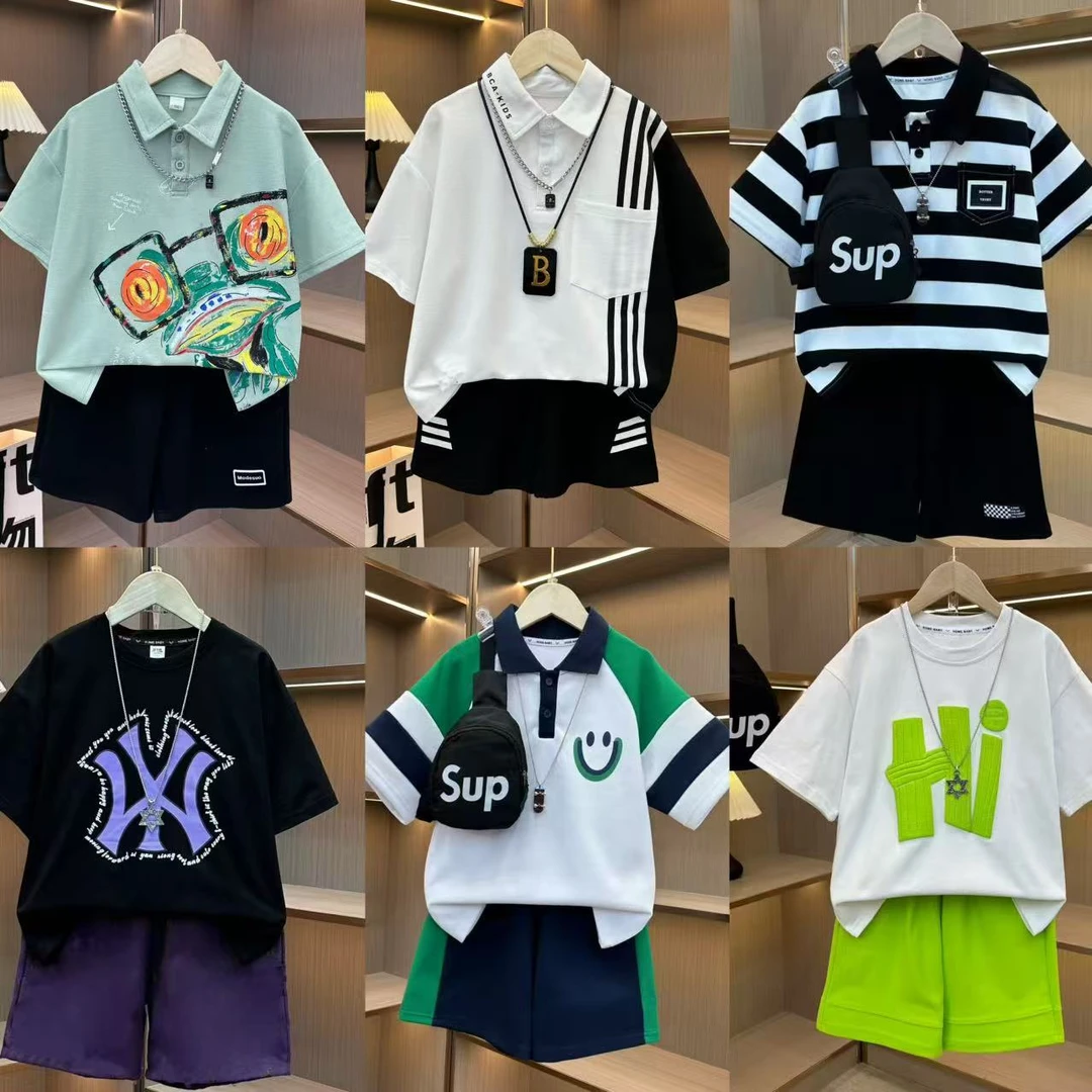 【6套12件】男女童夏款短袖POLO大童亲子不会热【不含包】