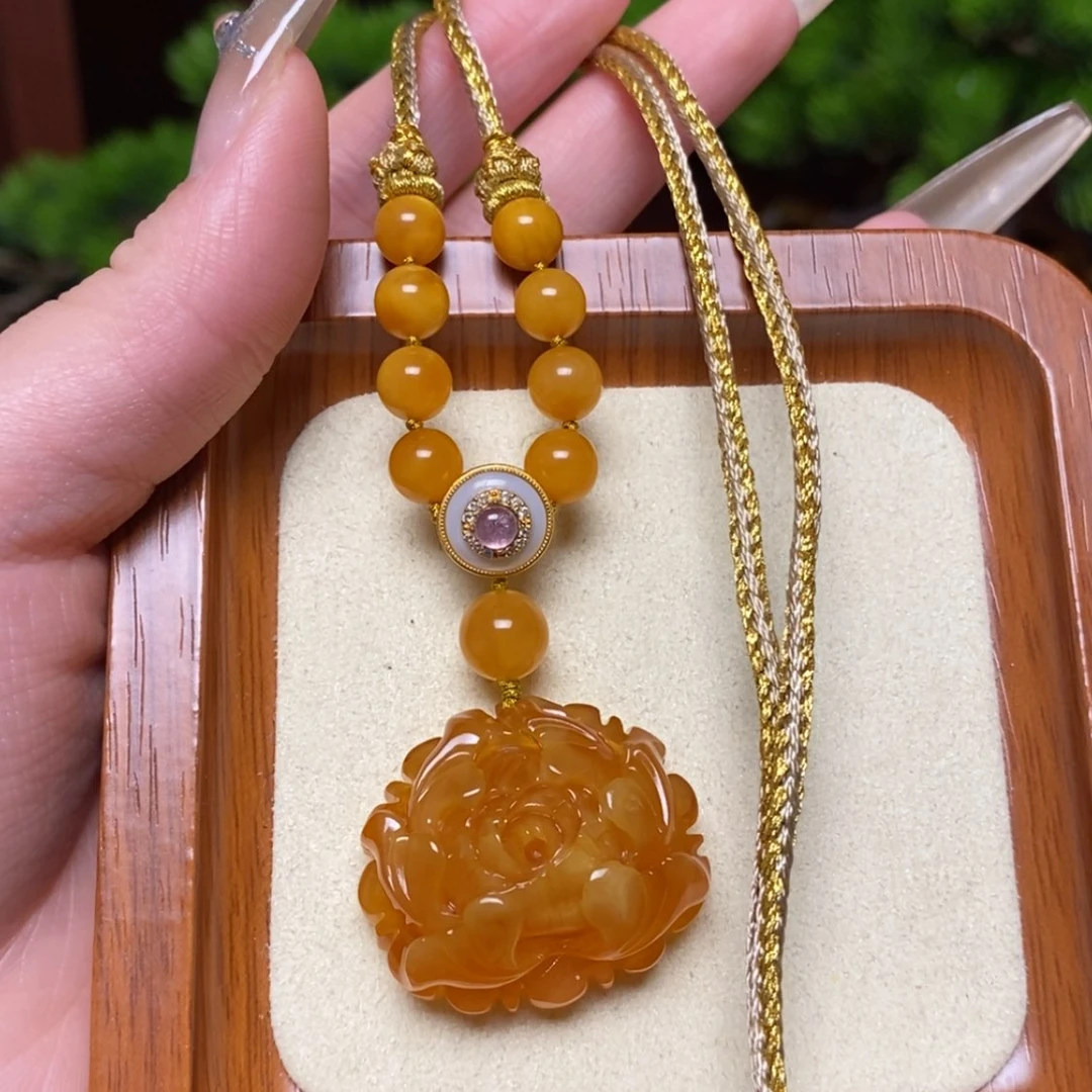 【闪购商品】蜜蜡颈饰未镶嵌项链