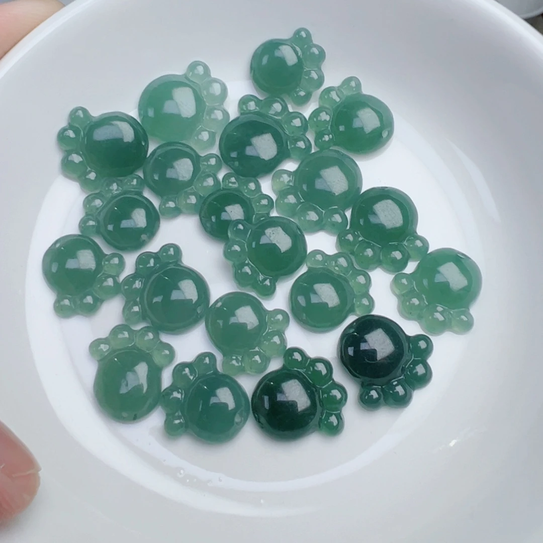 翡翠散珠危地马拉猫爪一个