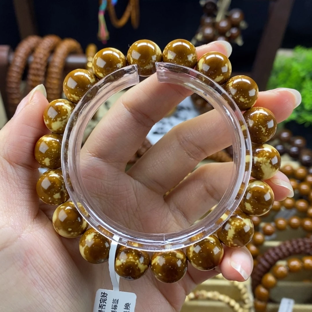 手串紫金鼠熊猫三花光珠