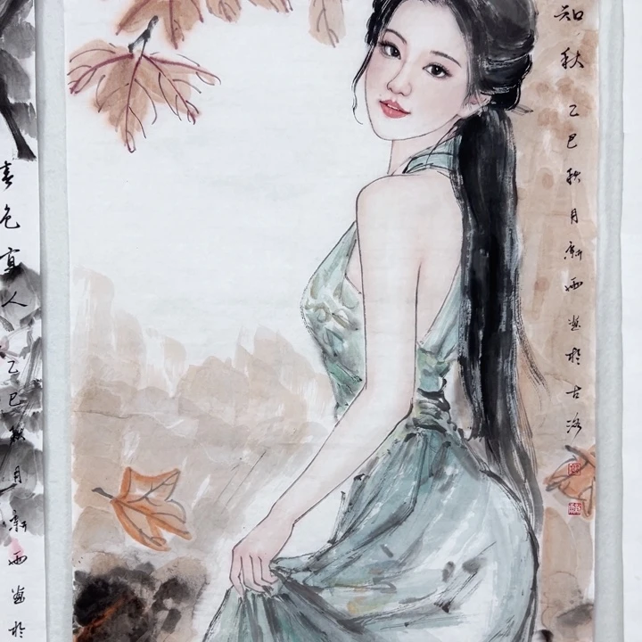 国画郭新雨老师写实人物画