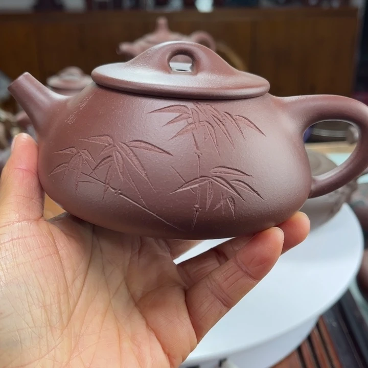 茶壶紫砂紫砂花茶