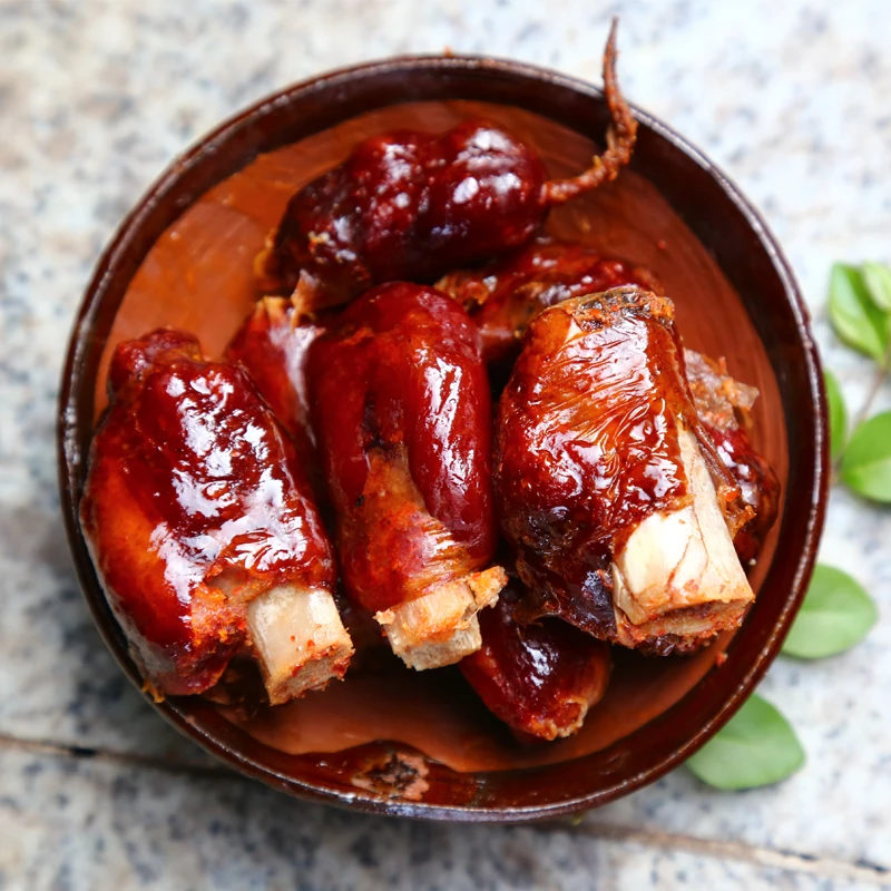 【排骨香肠】川渝风味腊味 柴火烟熏腊排骨香肠-cc3